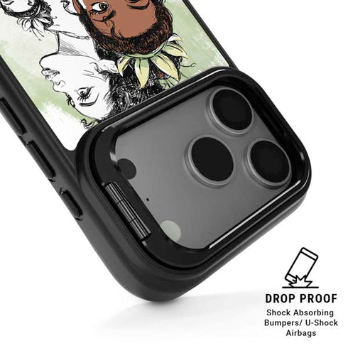 Disney Princess Tiana Sketch iPhone 17 Pro Kickstand Case