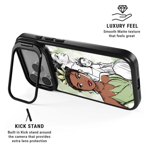 Disney Princess Tiana Sketch iPhone 17 Pro Max Kickstand Case