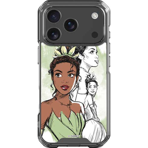 Disney Princess Tiana Sketch iPhone 18 Pro Clear Case
