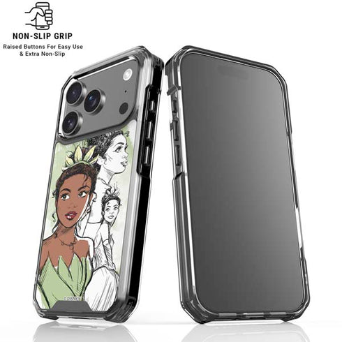 Disney Princess Tiana Sketch iPhone 18 Pro Clear Case