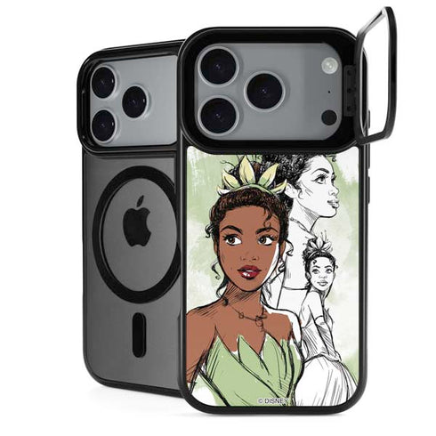 Disney Princess Tiana Sketch iPhone 18 Pro Max Kickstand Case