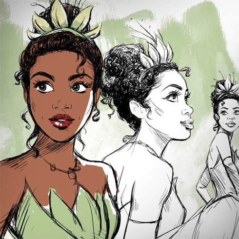 Disney Princess Tiana Sketch MacBook Skins