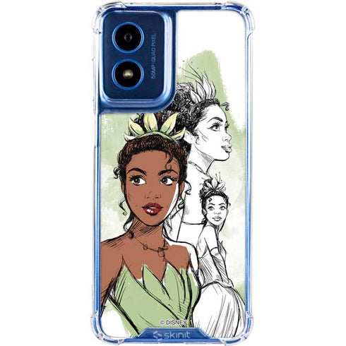 Disney Princess Tiana Sketch Moto G Play 4G (2024) Clear Case