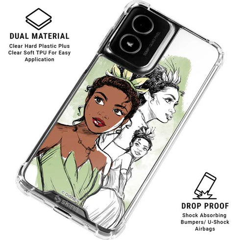 Disney Princess Tiana Sketch Moto G Power 5G (2024) Clear Case
