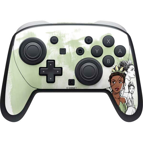 Disney Princess Tiana Sketch Nintendo Switch 2 (2025) Pro Controller Skin