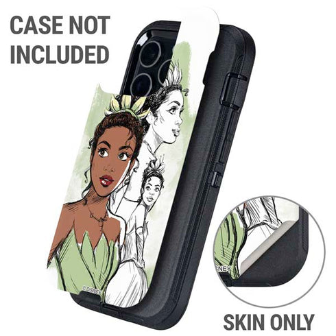 Disney Princess Tiana Sketch Otterbox Defender iPhone Skin