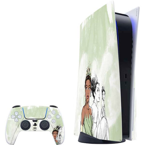 Disney Princess Tiana Sketch PlayStation PS5 Skins