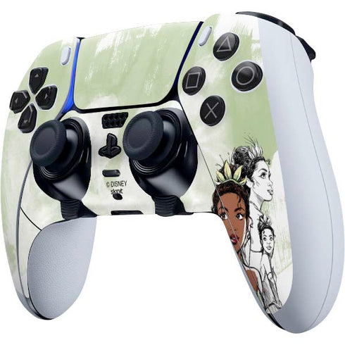 Disney Princess Tiana Sketch PS5 DualSense Edge Pro Controller Skin