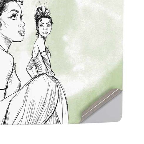 Disney Princess Tiana Sketch PS5 Pro Disk Console Skin