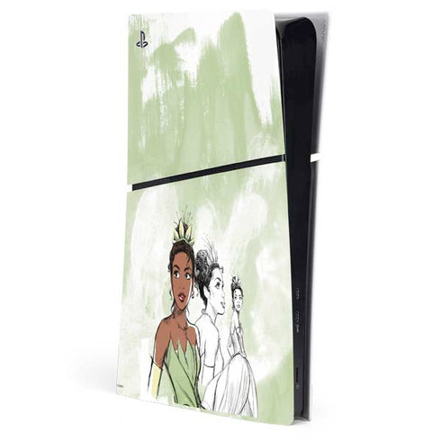 Disney Princess Tiana Sketch PS5 Slim Digital Edition Console Skin