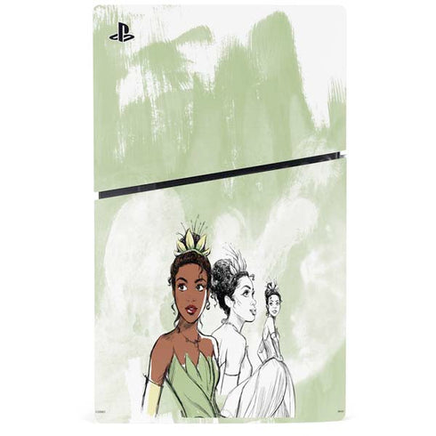 Disney Princess Tiana Sketch PS5 Slim Digital Edition Console Skin