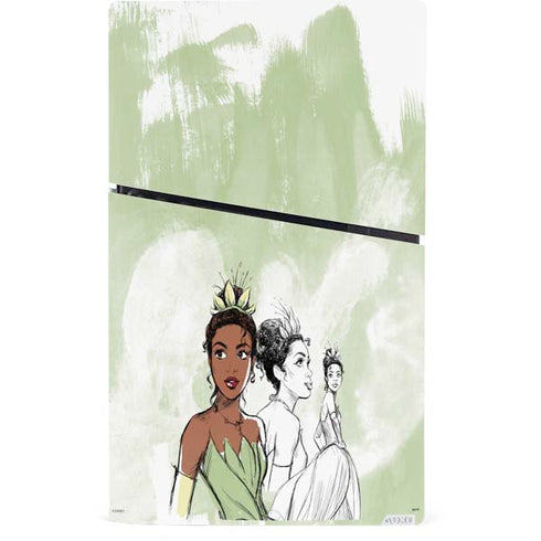 Disney Princess Tiana Sketch PS5 Slim Digital Edition Console Skin
