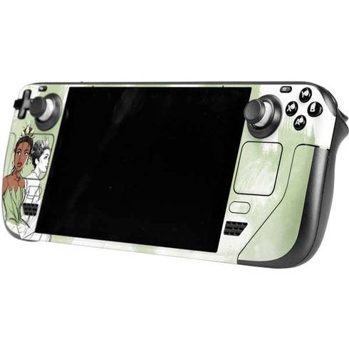 Disney Princess Tiana Sketch Steam Deck Handheld Gaming Computer OLED Skin