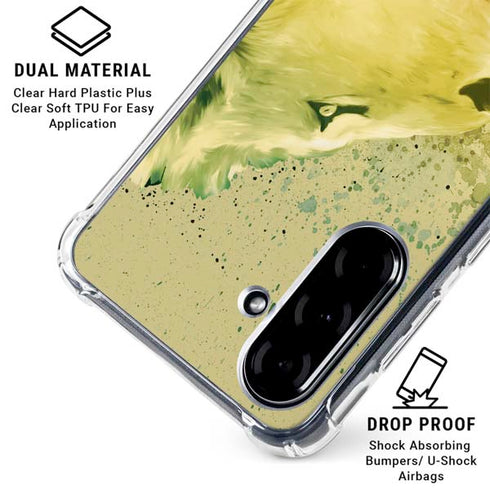 Profile of the Lion of Judah Galaxy A36 5G Clear Case
