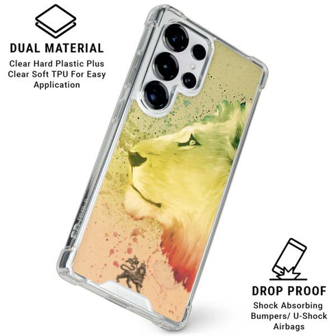 Profile of the Lion of Judah Galaxy S25 Ultra Clear Case