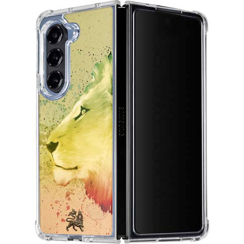 Profile of the Lion of Judah Galaxy Z Fold5 5G Clear Case