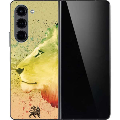 Profile of the Lion of Judah Galaxy Z Fold5 5G Skin