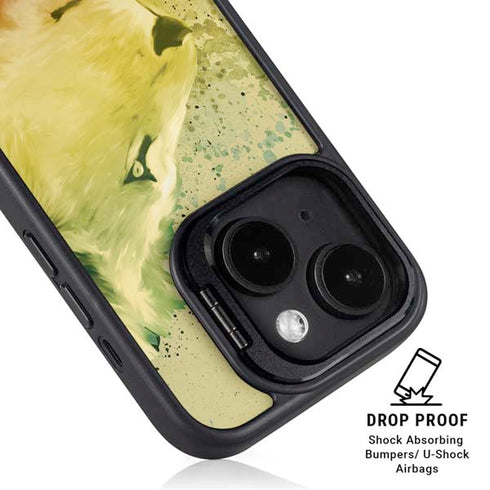 Profile of the Lion of Judah iPhone 14 Plus Kickstand Case