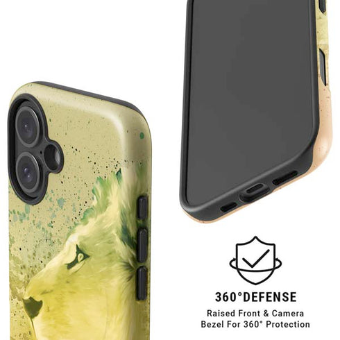 Profile of the Lion of Judah iPhone 16 Magsafe Impact Case