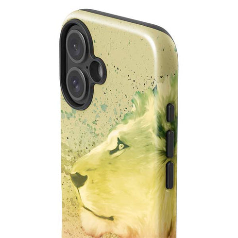 Profile of the Lion of Judah iPhone 16 Plus Impact Case