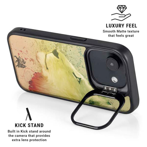 Profile of the Lion of Judah iPhone 16e Kickstand Case
