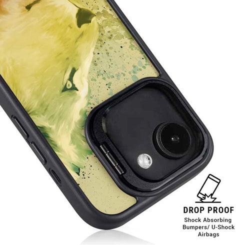 Profile of the Lion of Judah iPhone 16e Kickstand Case