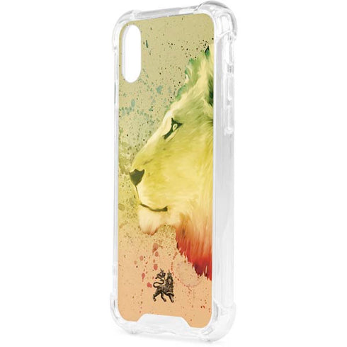 Profile of the Lion of Judah iPhone XS Clear Case