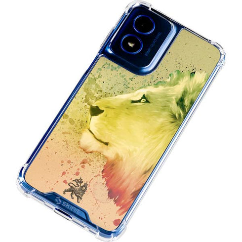 Profile of the Lion of Judah Moto G 5G (2024) Clear Case