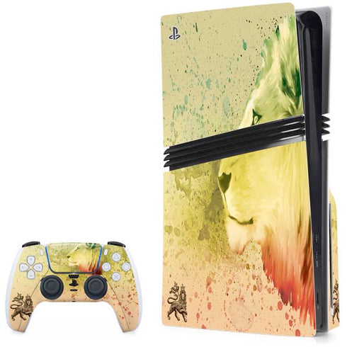 Profile of the Lion of Judah PS5 Pro Disk Bundle Skin