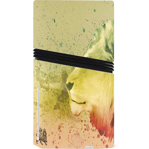 Profile of the Lion of Judah PS5 Pro Disk Console Skin