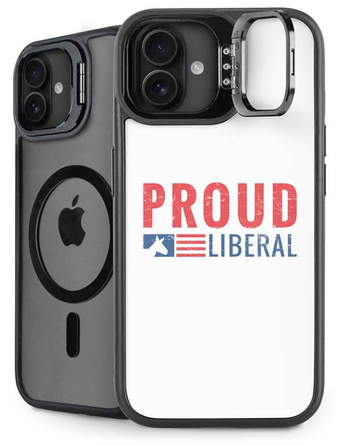 Proud Liberal iPhone 16 Plus Kickstand Case