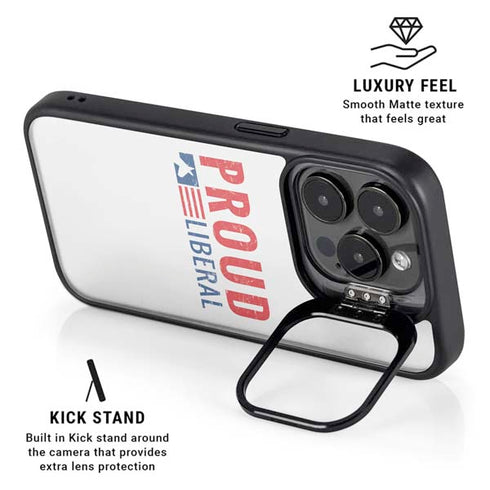 Proud Liberal iPhone 16 Pro Kickstand Case
