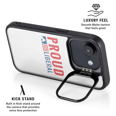 Proud Liberal iPhone 16e Kickstand Case