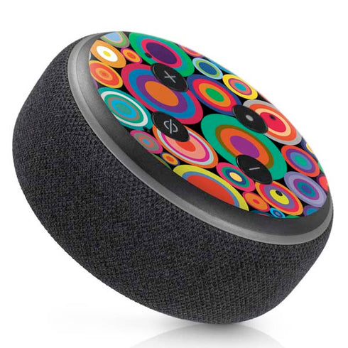 Psychedelic Circles Amazon Echo Dot Skin