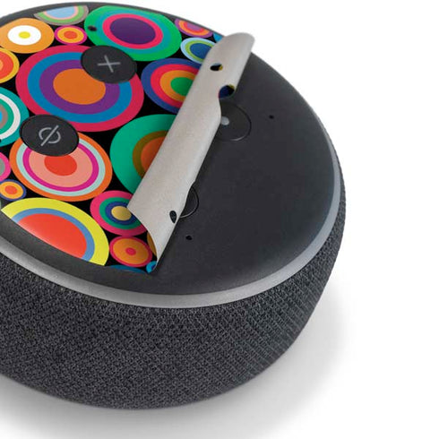 Psychedelic Circles Amazon Echo Dot Skin