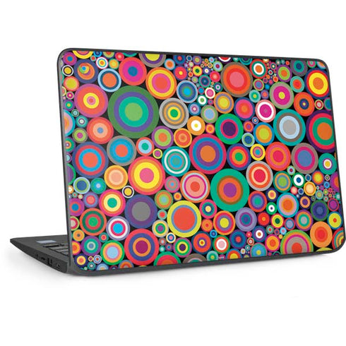 Psychedelic Circles HP Chromebook Skin