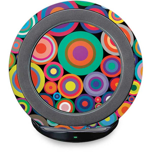 Psychedelic Circles Fast Charge Wireless Charging Stand Skin