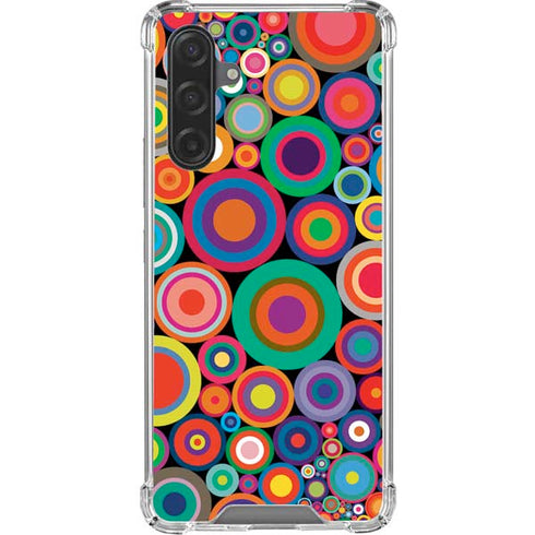Psychedelic Circles Galaxy A17 Clear Case