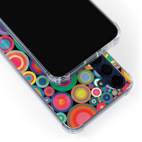 Psychedelic Circles Galaxy A35 5G Clear Case