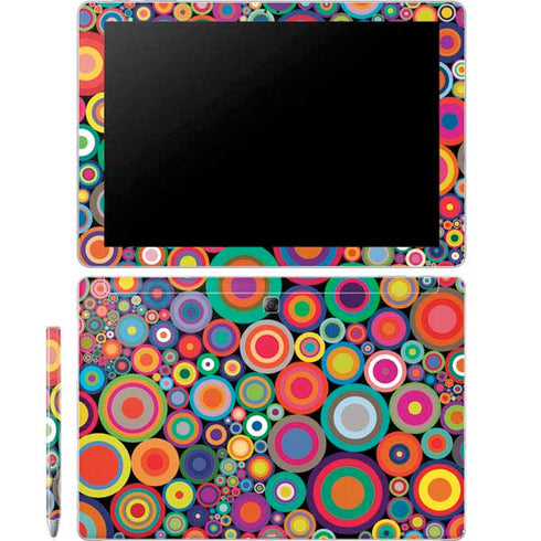 Psychedelic Circles Galaxy Book 12in Skin