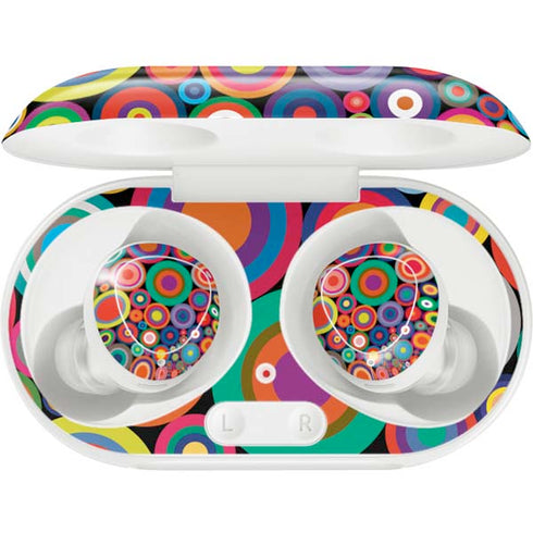 Psychedelic Circles Galaxy Buds Plus Skin