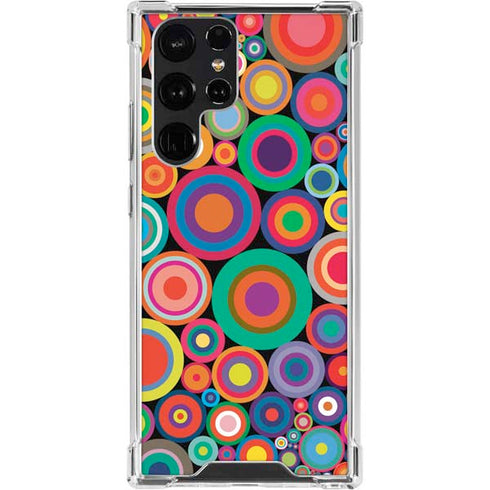 Psychedelic Circles Galaxy S23 Ultra Clear Case