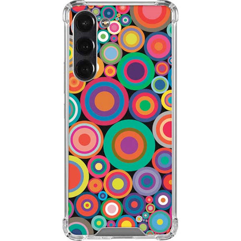 Psychedelic Circles Galaxy S24 FE Clear Case