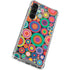Psychedelic Circles Galaxy S24 FE Clear Case