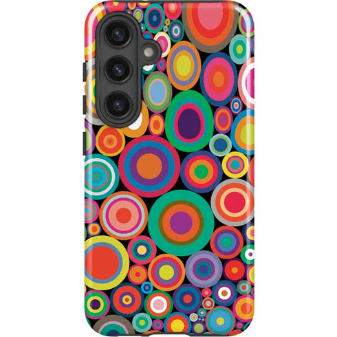 Psychedelic Circles Galaxy S25 Impact Case