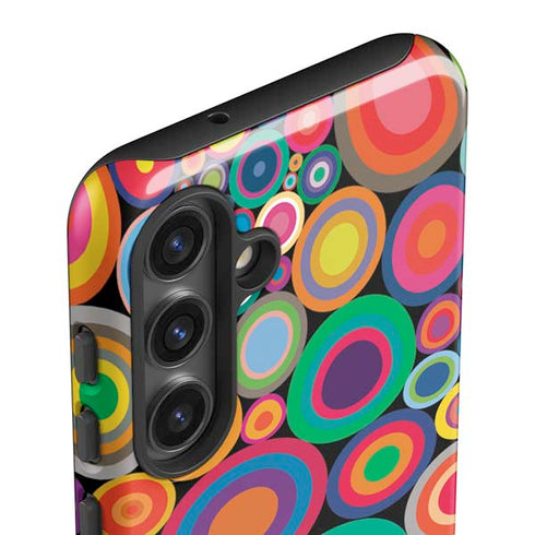 Psychedelic Circles Galaxy S25 Impact Case
