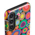 Psychedelic Circles Galaxy S25 Impact Case