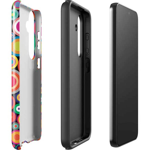 Psychedelic Circles Galaxy S25 Impact Case