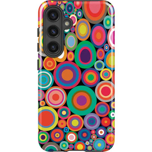 Psychedelic Circles Galaxy S25 Plus Impact Case
