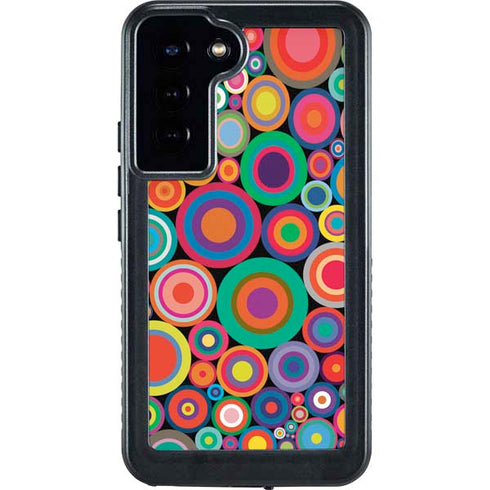 Psychedelic Circles Galaxy S24 Plus Waterproof Case